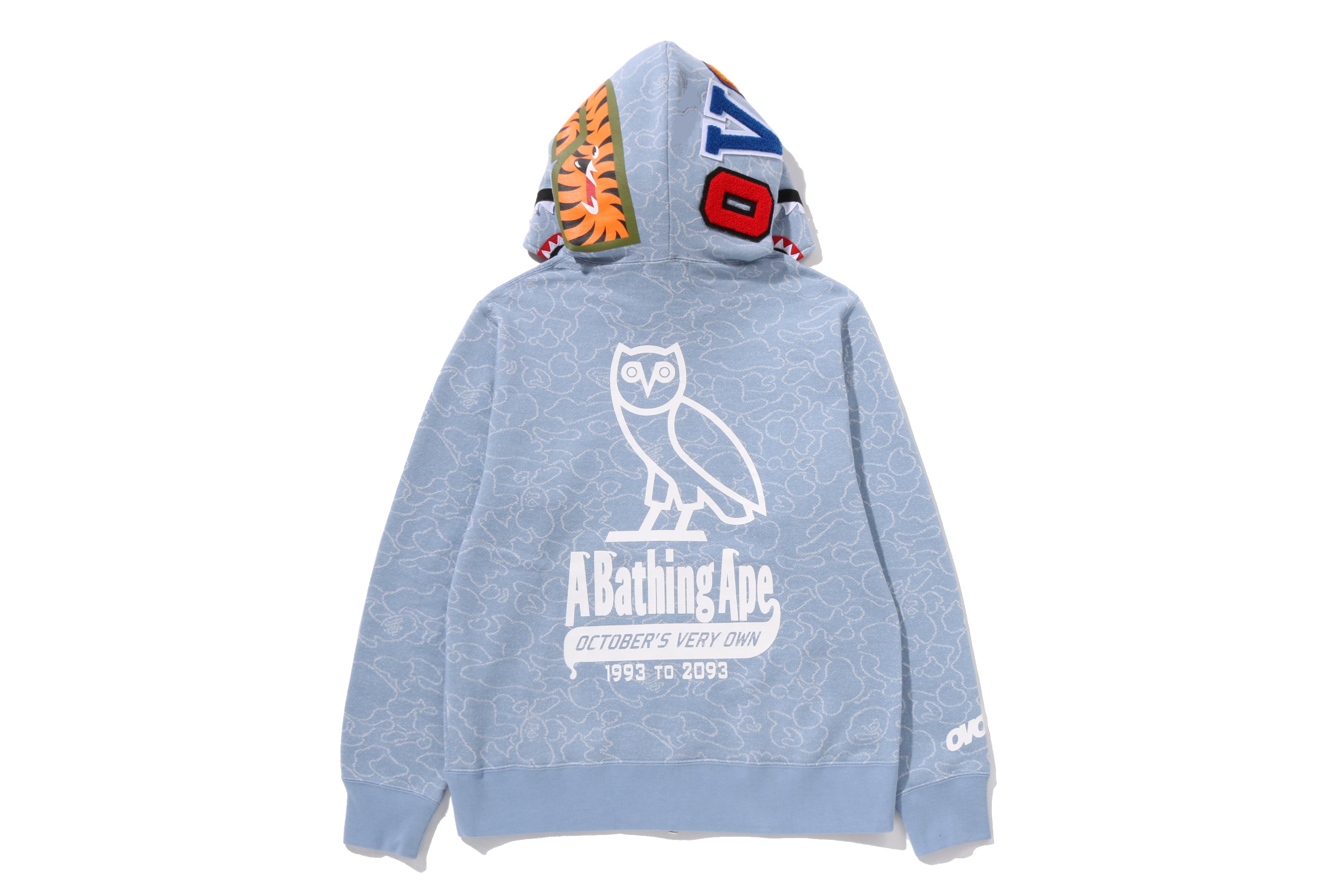 BAPE X OVO NEON 1ST CAMO JACQUARD SHARK FULL ZIP HOODIE – eu.bape.com