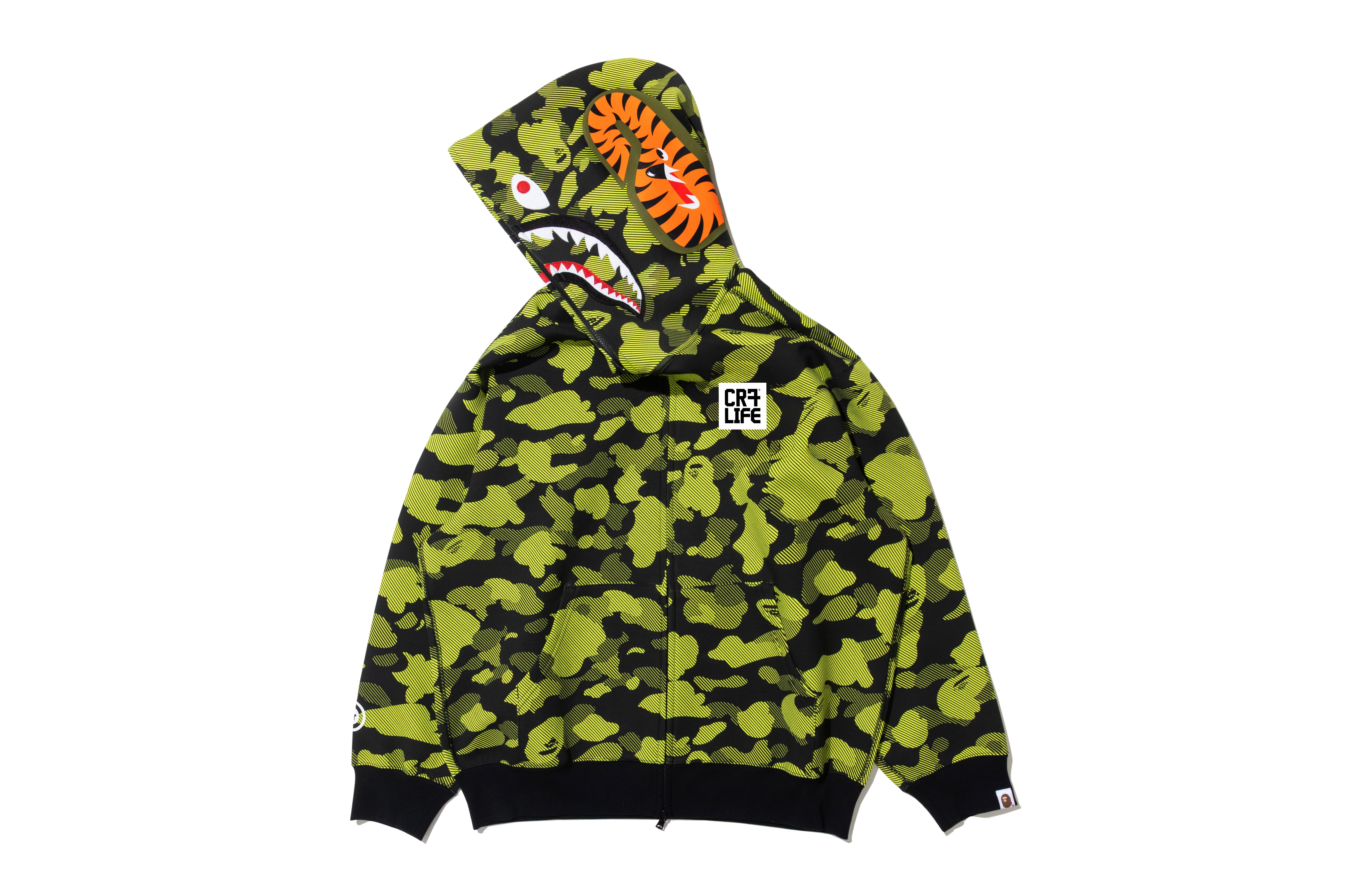 BAPE X CR7 LIFE LOGO RELAXED FIT SHARK FULL ZIP HOODIE #1 – eu