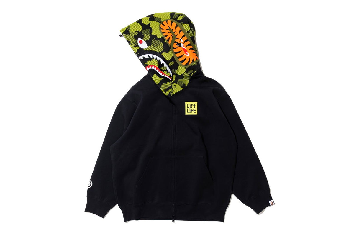 BAPE X CR7 LIFE LOGO RELAXED FIT SHARK FULL ZIP HOODIE #2
