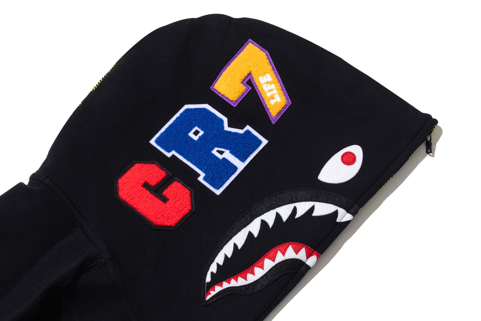 BAPE X CR7 LIFE LOGO RELAXED FIT SHARK FULL ZIP HOODIE #2 – eu
