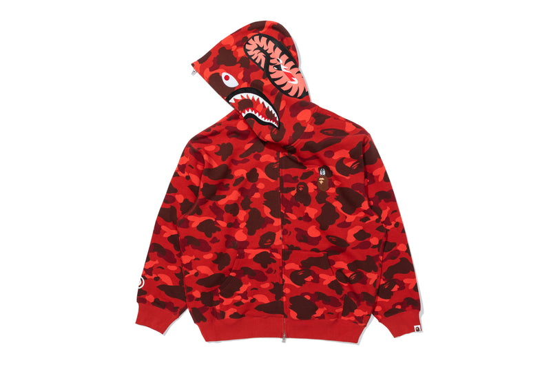 BAPE X STRAYKIDS CAMO SHARK RELAXED FIT FULL ZIP HOODIE