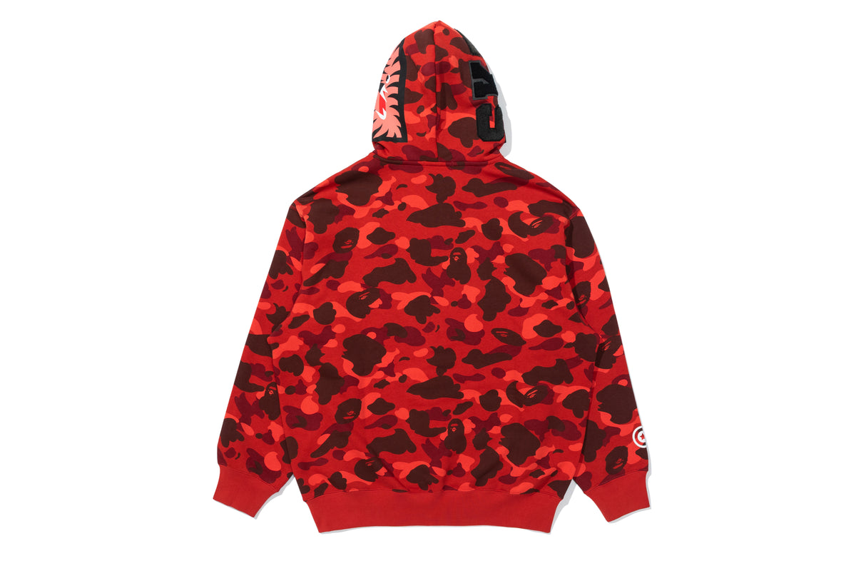 BAPE X STRAYKIDS CAMO SHARK RELAXED FIT FULL ZIP HOODIE