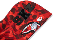 BAPE X STRAYKIDS CAMO SHARK RELAXED FIT FULL ZIP HOODIE