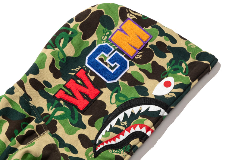 BAPE X SPOTIFY BY CENTRAL CEE CAMO SHARK FULL ZIP HOODIE