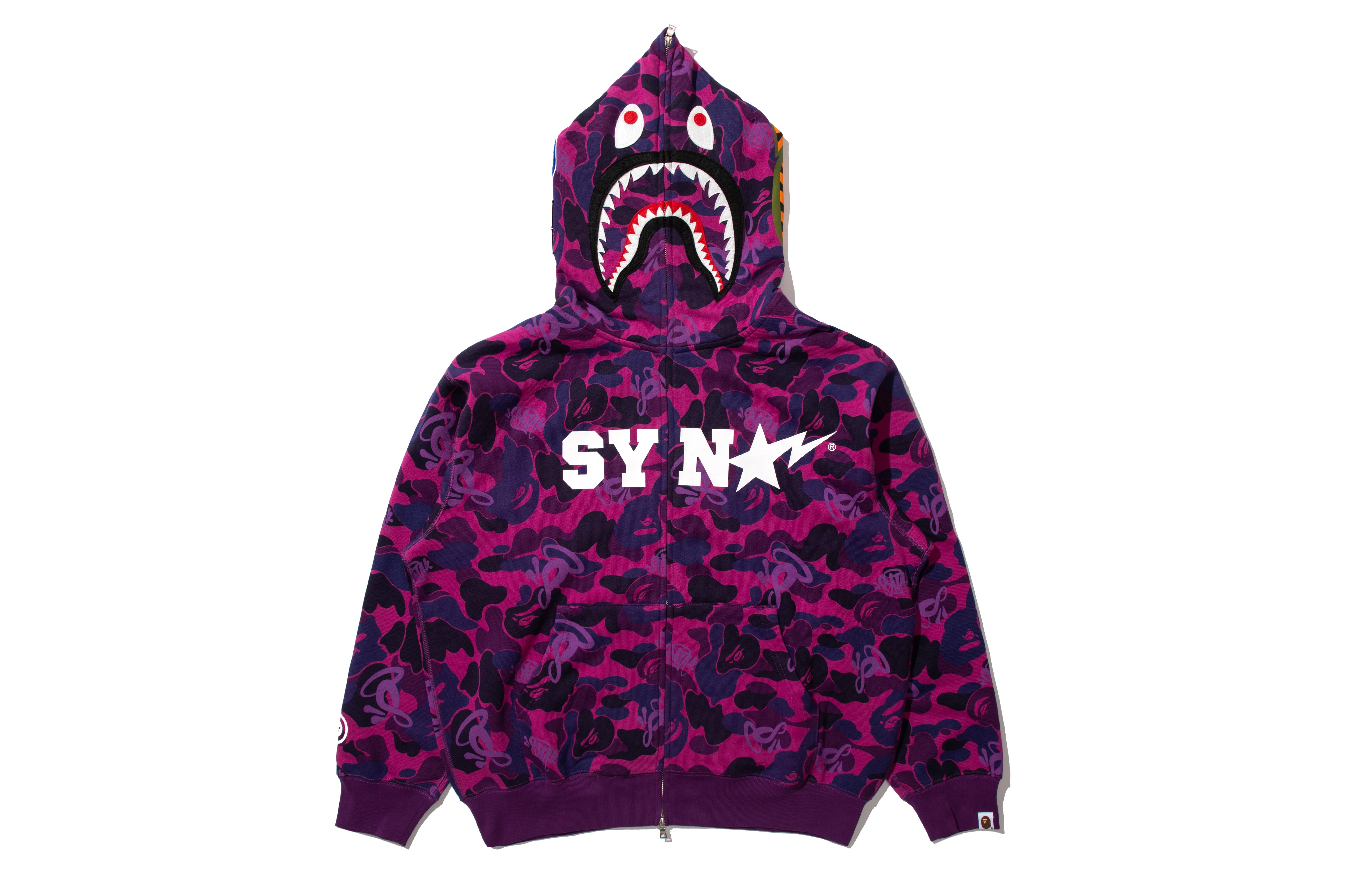BAPE X SPOTIFY BY CENTRAL CEE CAMO SHARK FULL ZIP HOODIE – eu.bape.com