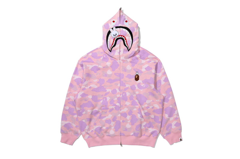 BAPE X STRAYKIDS LEEBIT SHARK FULL ZIP HOODIE