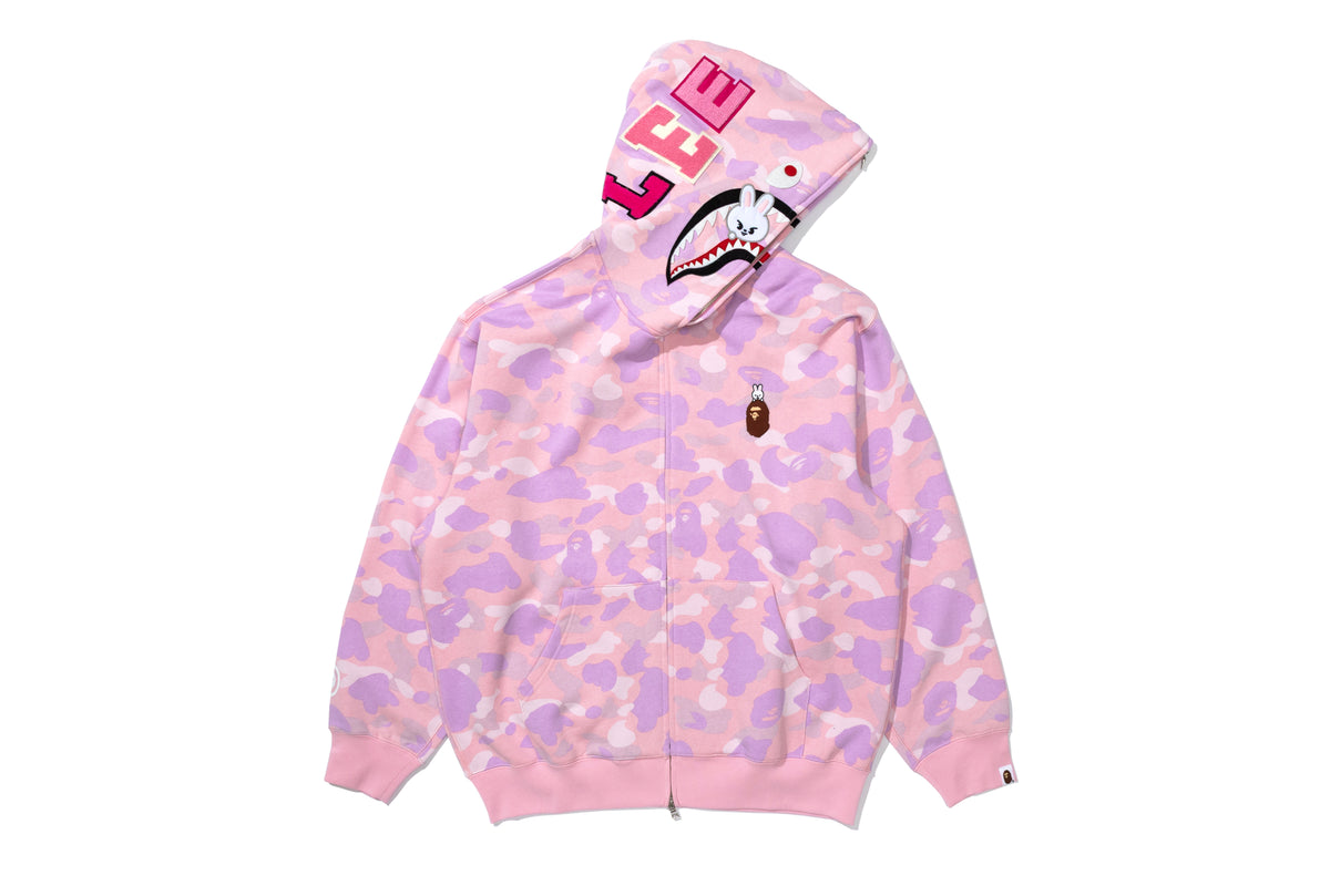 BAPE X STRAYKIDS LEEBIT SHARK FULL ZIP HOODIE