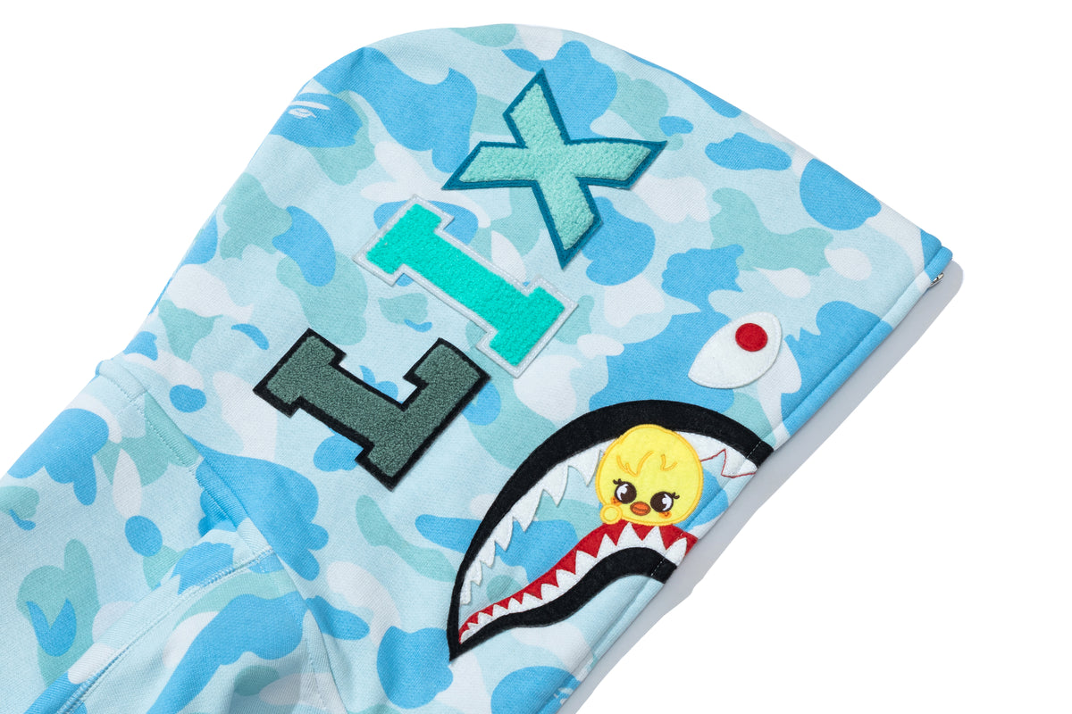 BAPE X STRAYKIDS BBOKARI SHARK FULL ZIP HOODIE