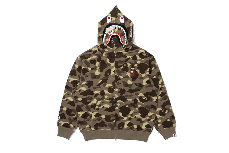 BAPE X STRAYKIDS PUPPYM SHARK FULL ZIP HOODIE