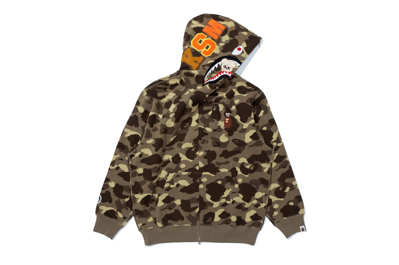 BAPE X STRAYKIDS PUPPYM SHARK FULL ZIP HOODIE