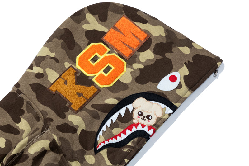 BAPE X STRAYKIDS PUPPYM SHARK FULL ZIP HOODIE