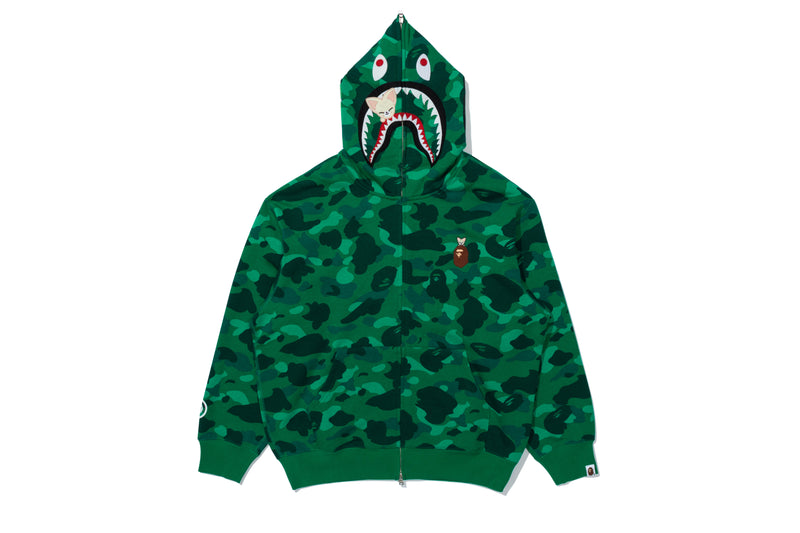 BAPE X STRAYKIDS FOXI.NY SHARK FULL ZIP HOODIE