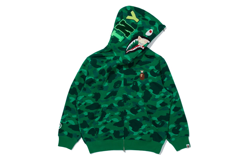 BAPE X STRAYKIDS FOXI.NY SHARK FULL ZIP HOODIE