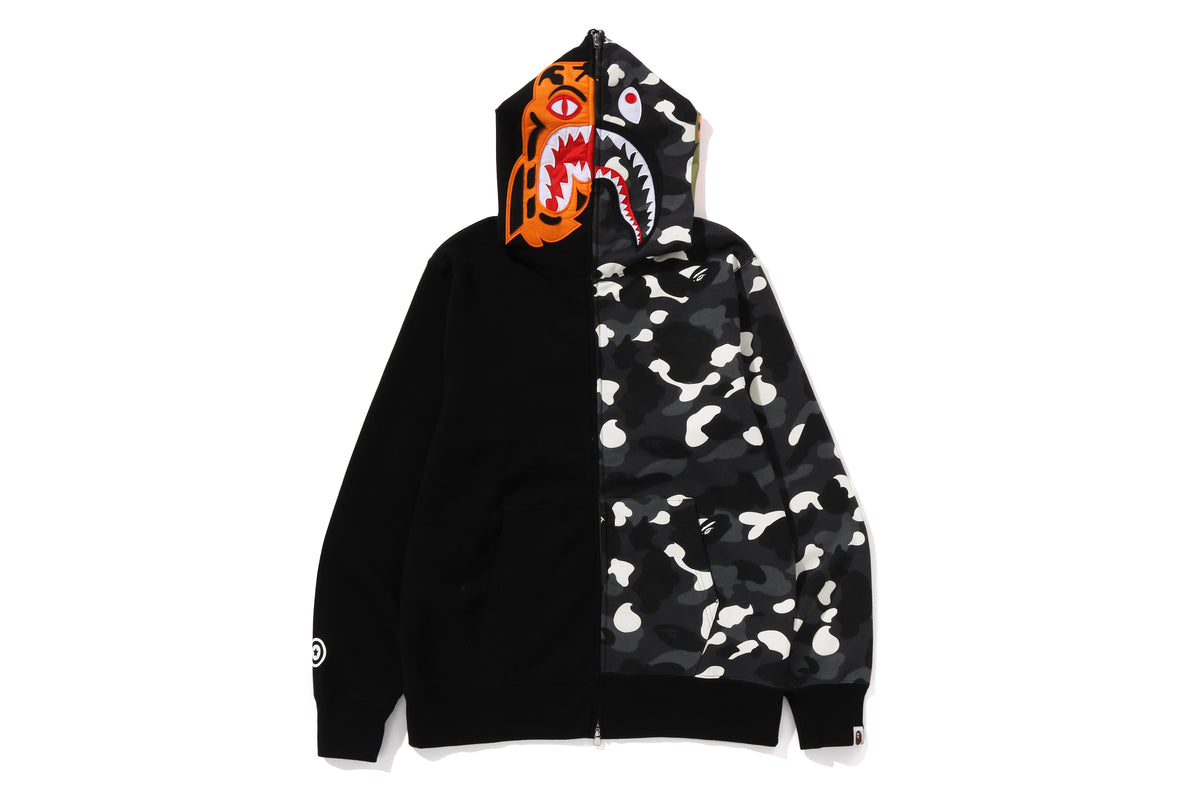 CITY CAMO TIGER SHARK FULL ZIP HOODIE