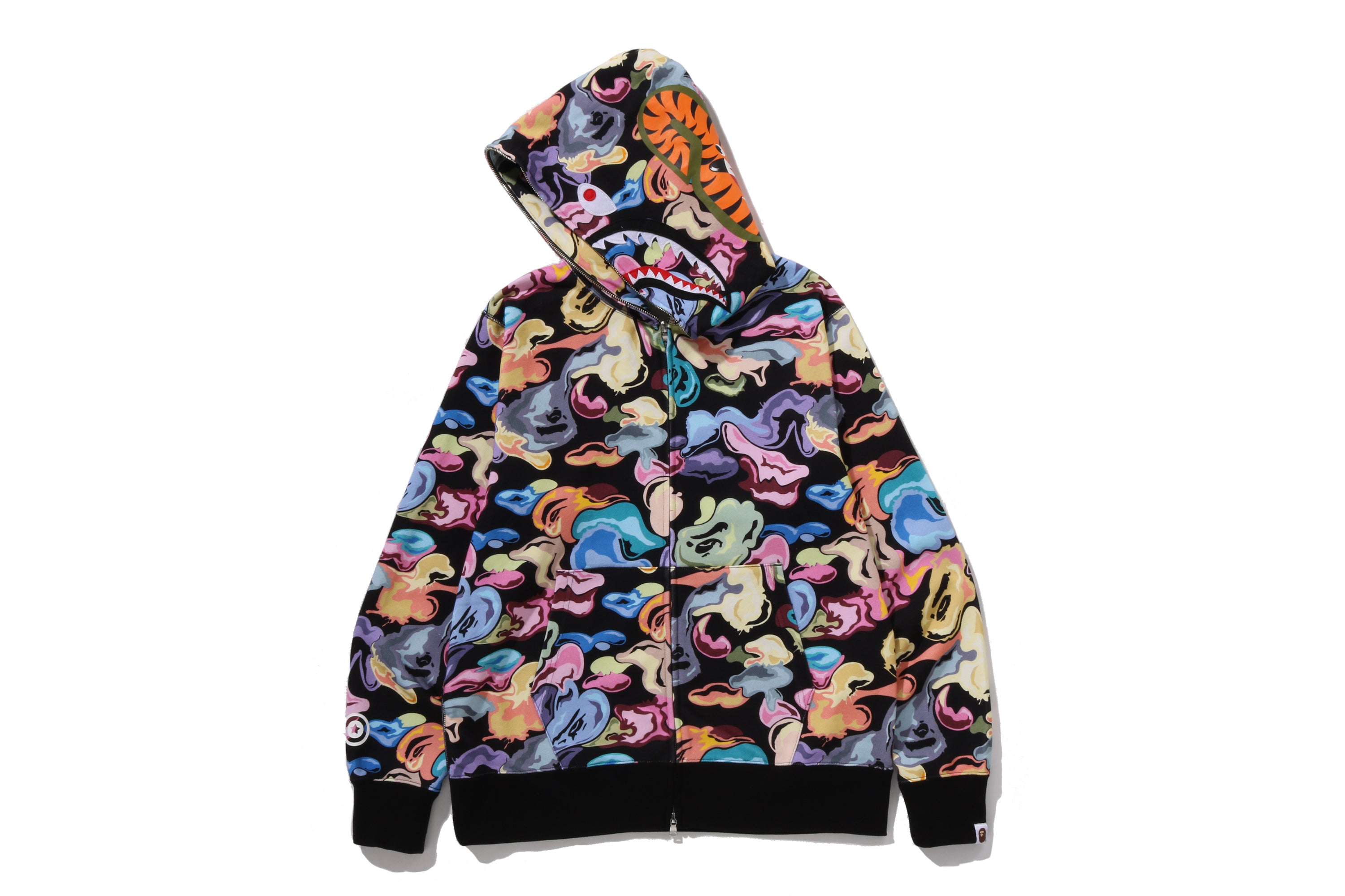 ART CAMO SHARK FULL ZIP HOODIE – eu.bape.com