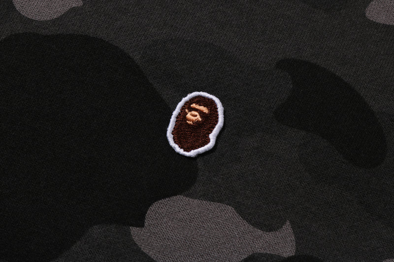 ONE POINT COLOR CAMO CROPPED FULL ZIP HOODIE