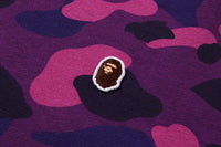 ONE POINT COLOR CAMO CROPPED FULL ZIP HOODIE