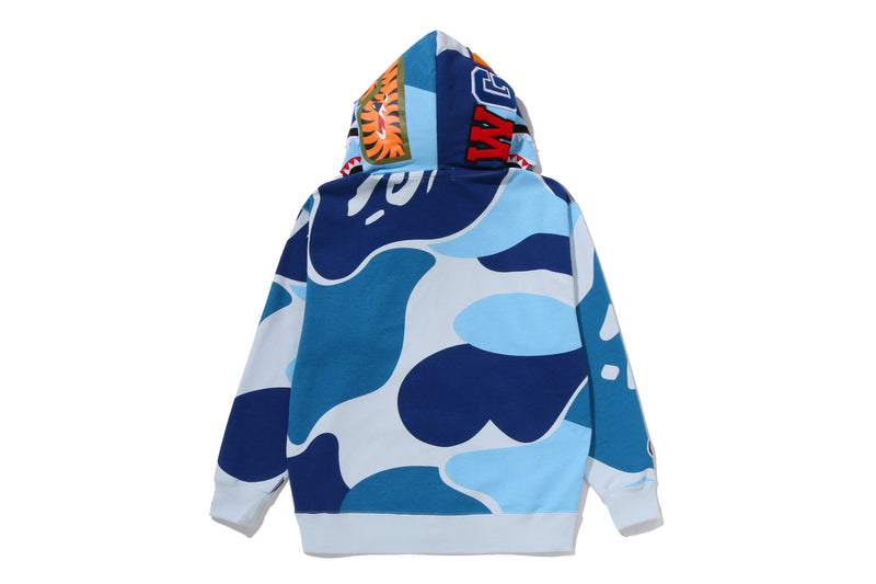 MEGA ABC CAMO DOUBLE SHARK RELAXED FIT FULL ZIP HOODIE