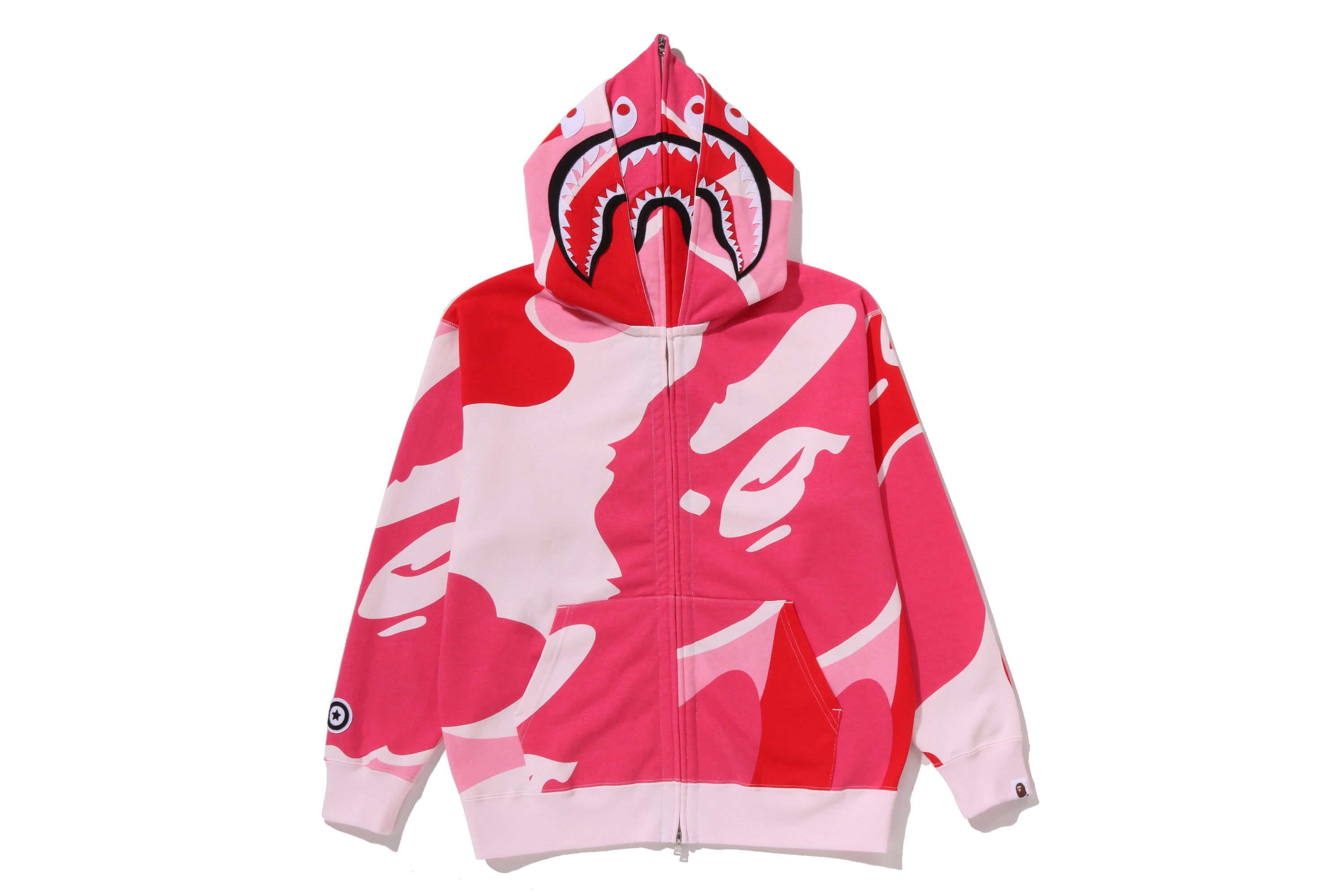MEGA ABC CAMO DOUBLE SHARK RELAXED FIT FULL ZIP HOODIE – eu.bape.com
