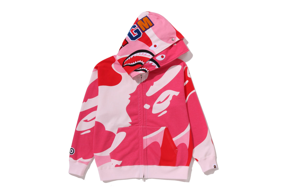 MEGA ABC CAMO DOUBLE SHARK RELAXED FIT FULL ZIP HOODIE