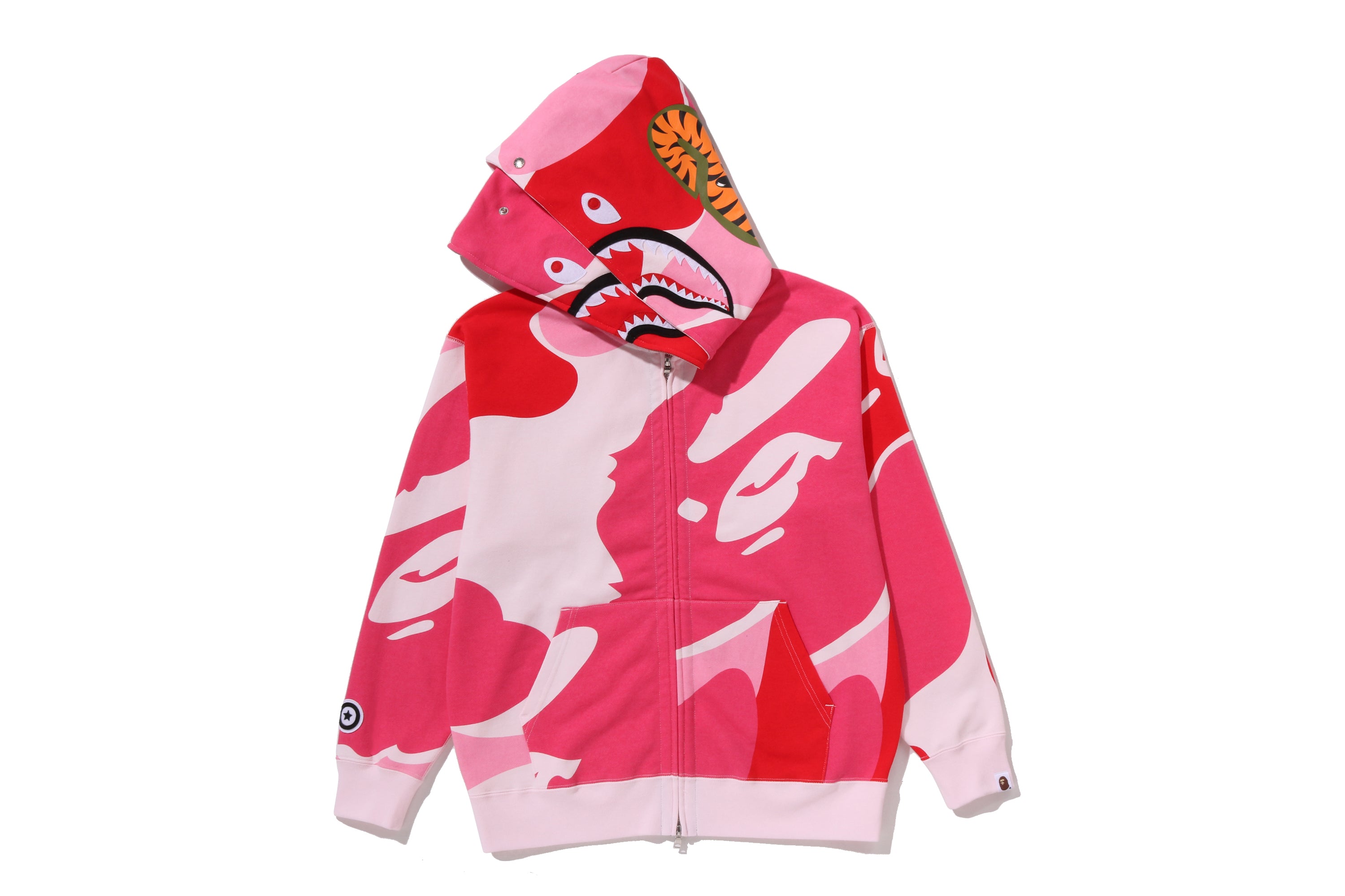 goa　double zip hoodie MEGA ABC CAMO DOUBLE SHARK RELAXED FIT FULL ZIP HOODIE – eu.bape.com