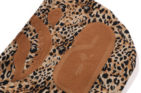 WILD LEOPARD PATTERN SHARK RELAXED FIT FULL ZIP HOODIE