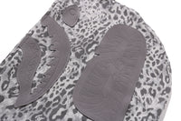 WILD LEOPARD PATTERN SHARK RELAXED FIT FULL ZIP HOODIE