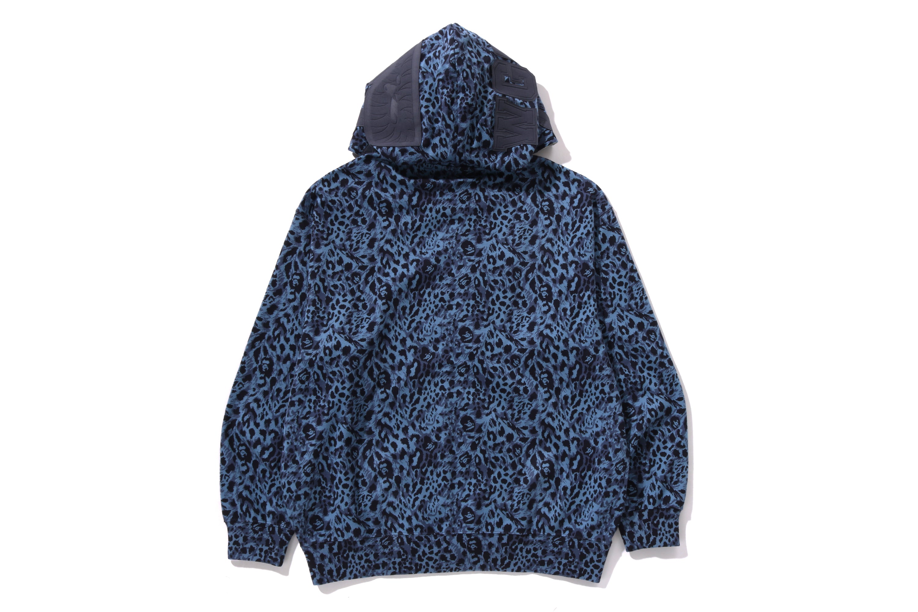 WILD LEOPARD PATTERN SHARK RELAXED FIT FULL ZIP HOODIE – eu.bape.com