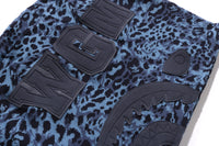 WILD LEOPARD PATTERN SHARK RELAXED FIT FULL ZIP HOODIE