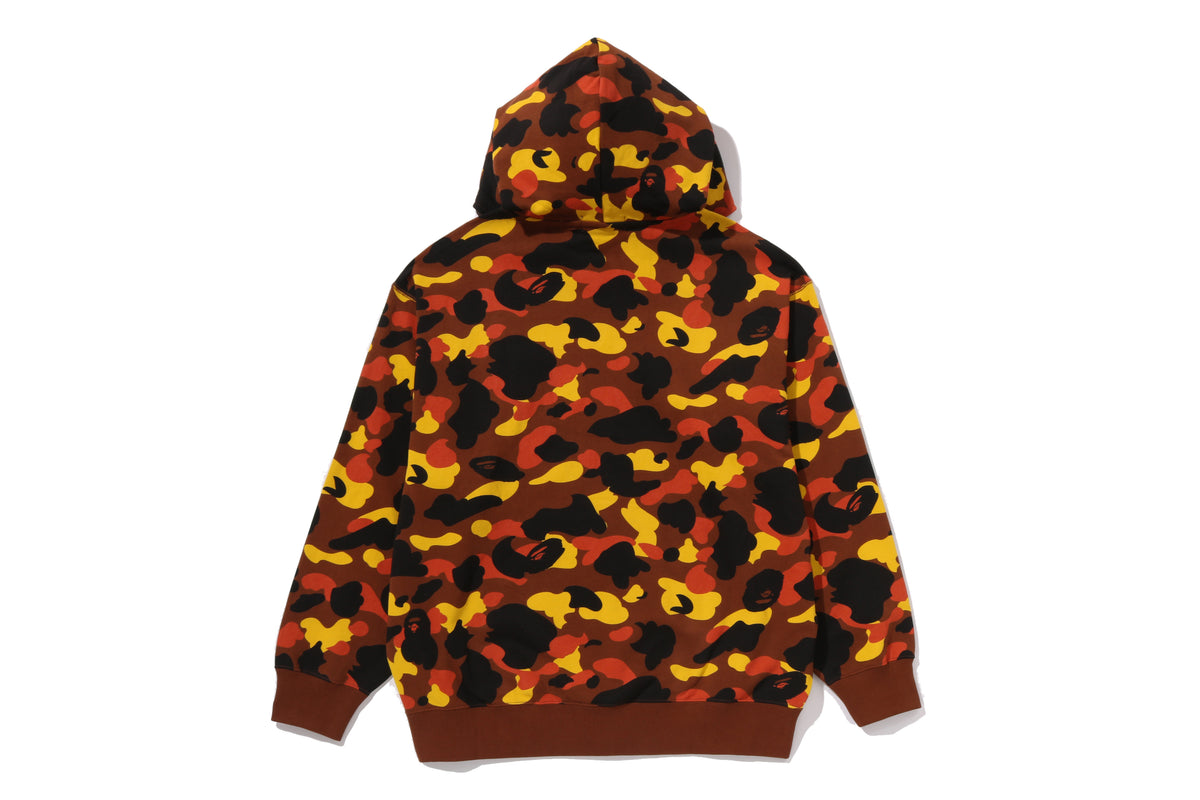 1ST CAMO BAPE LOGO RHINESTONE RELAXED FIT FULL ZIP HOODIE