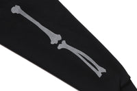 SKELETON SHARK HEAVY WASHED CROPPED FIT FULL ZIP HOODIE