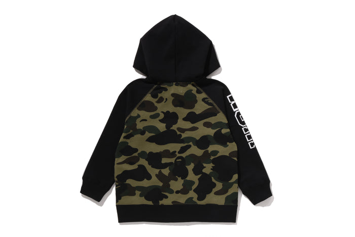 1ST CAMO SHARK PATCH ZIP HOODIE KIDS