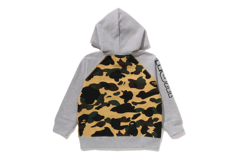 1ST CAMO SHARK PATCH ZIP HOODIE KIDS