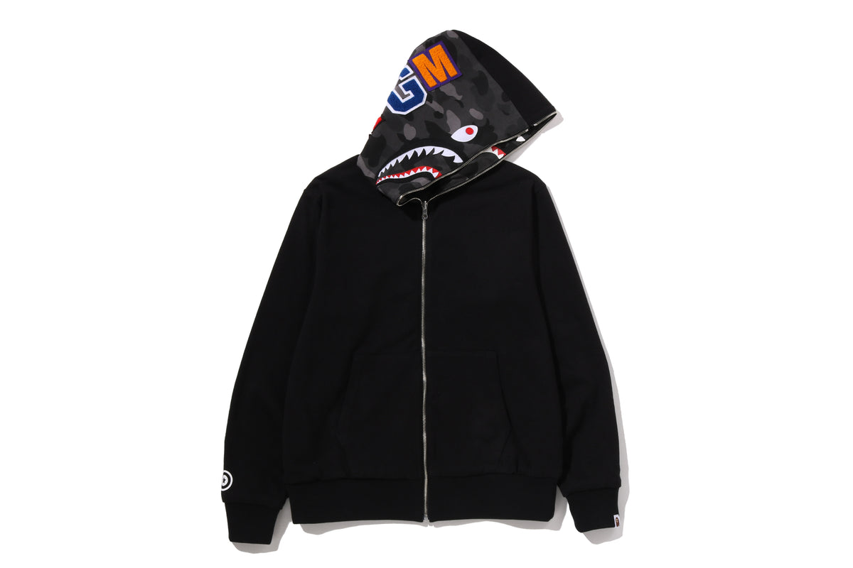 COLOR CAMO REVERSIBLE SHARK FULL ZIP HOODIE