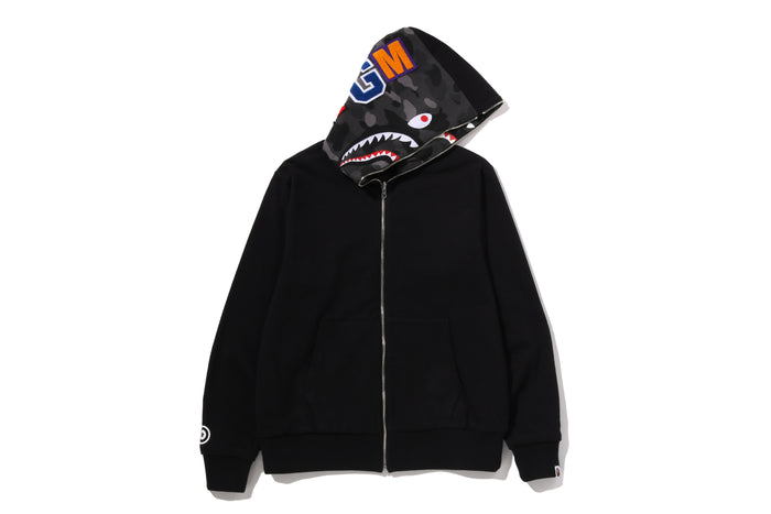 COLOR CAMO REVERSIBLE SHARK FULL ZIP HOODIE