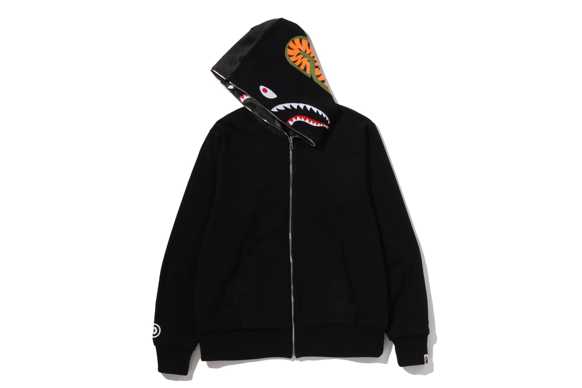 COLOR CAMO REVERSIBLE SHARK FULL ZIP HOODIE
