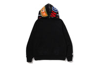 COLOR CAMO REVERSIBLE SHARK FULL ZIP HOODIE