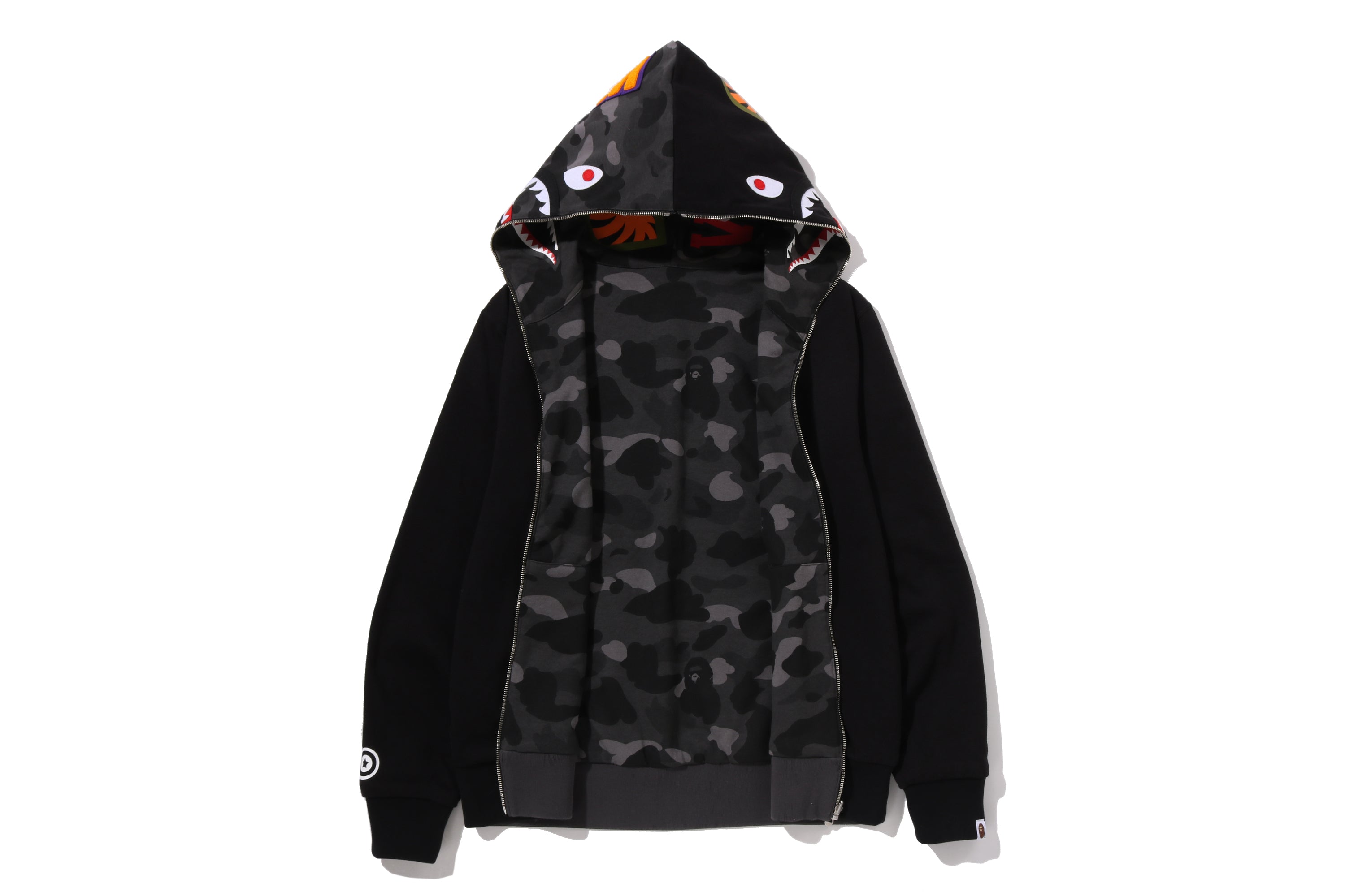 COLOR CAMO REVERSIBLE SHARK FULL ZIP HOODIE – eu.bape.com
