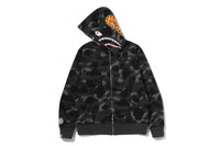 COLOR CAMO REVERSIBLE SHARK FULL ZIP HOODIE