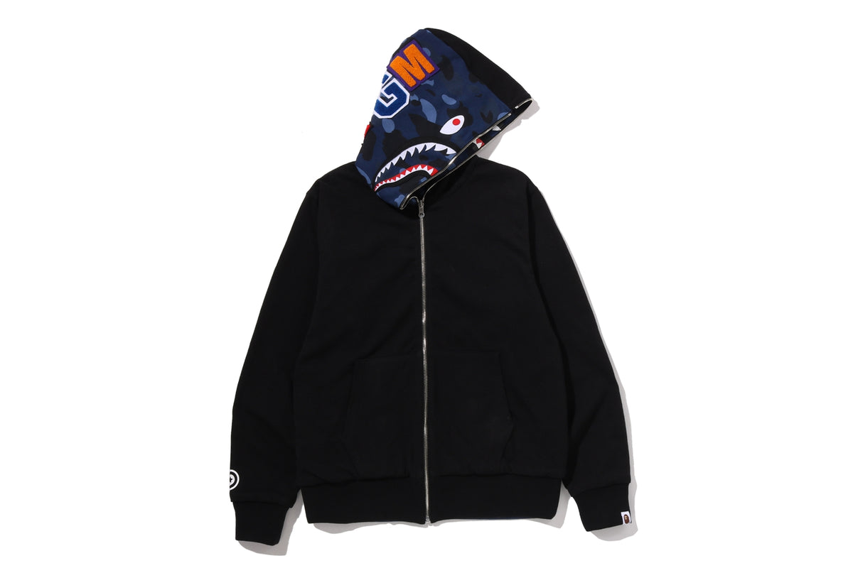 COLOR CAMO REVERSIBLE SHARK FULL ZIP HOODIE
