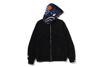 COLOR CAMO REVERSIBLE SHARK FULL ZIP HOODIE
