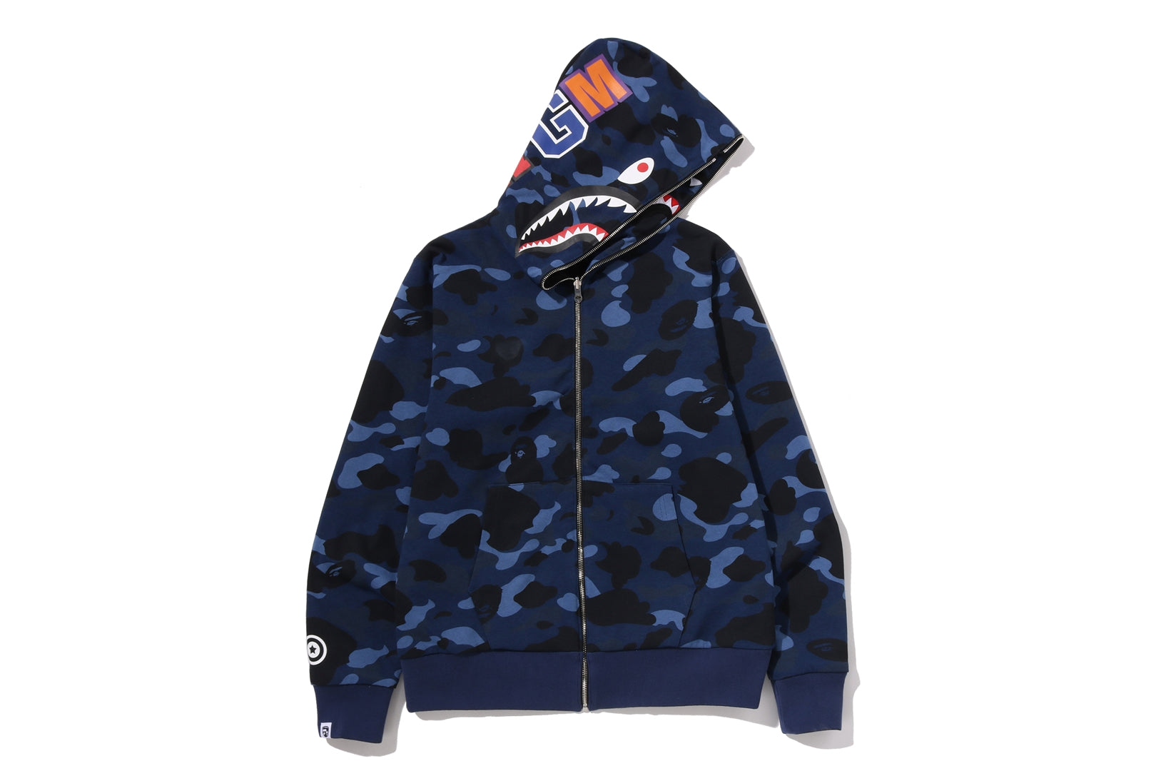 COLOR CAMO REVERSIBLE SHARK FULL ZIP HOODIE – eu.bape.com