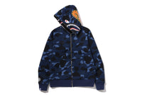 COLOR CAMO REVERSIBLE SHARK FULL ZIP HOODIE