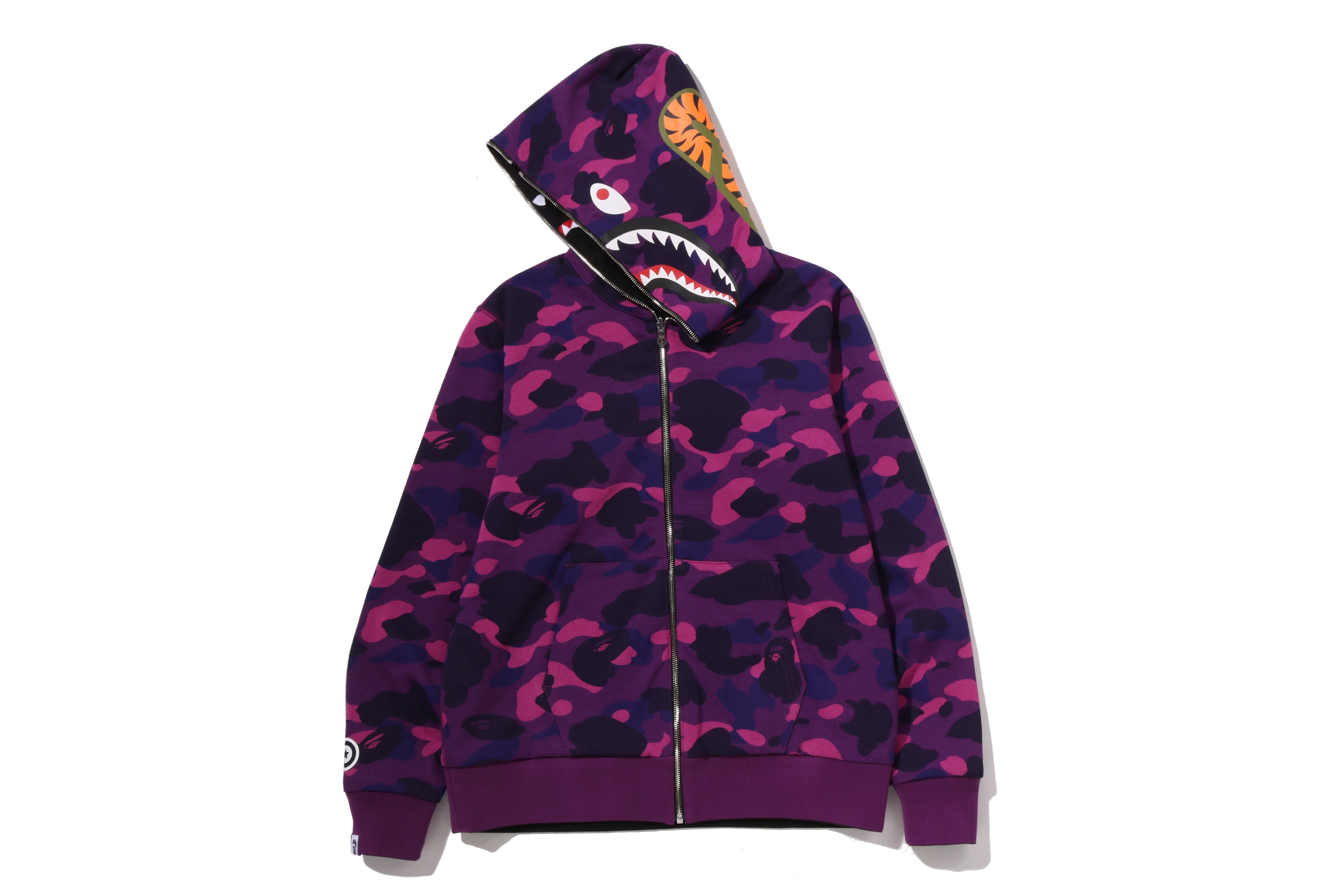 COLOR CAMO REVERSIBLE SHARK FULL ZIP HOODIE – eu.bape.com