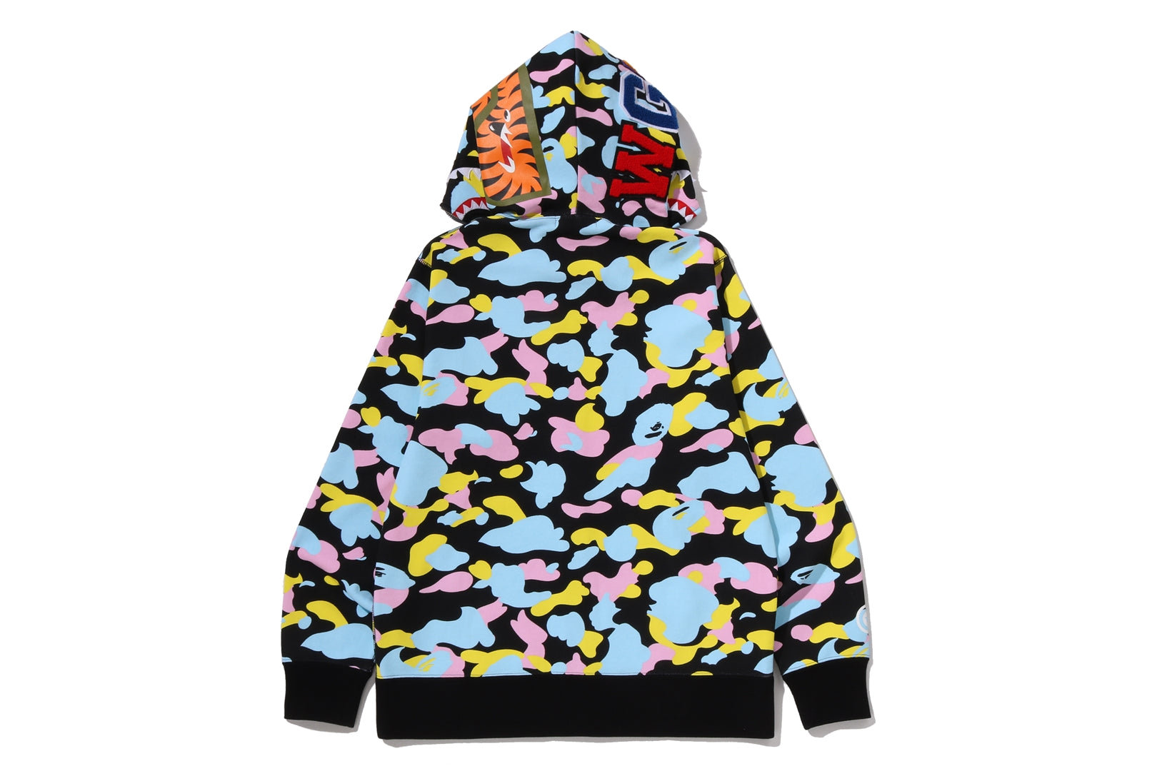 MULTI CAMO SHARK FULL ZIP HOODIE – eu.bape.com