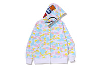 MULTI CAMO SHARK FULL ZIP HOODIE