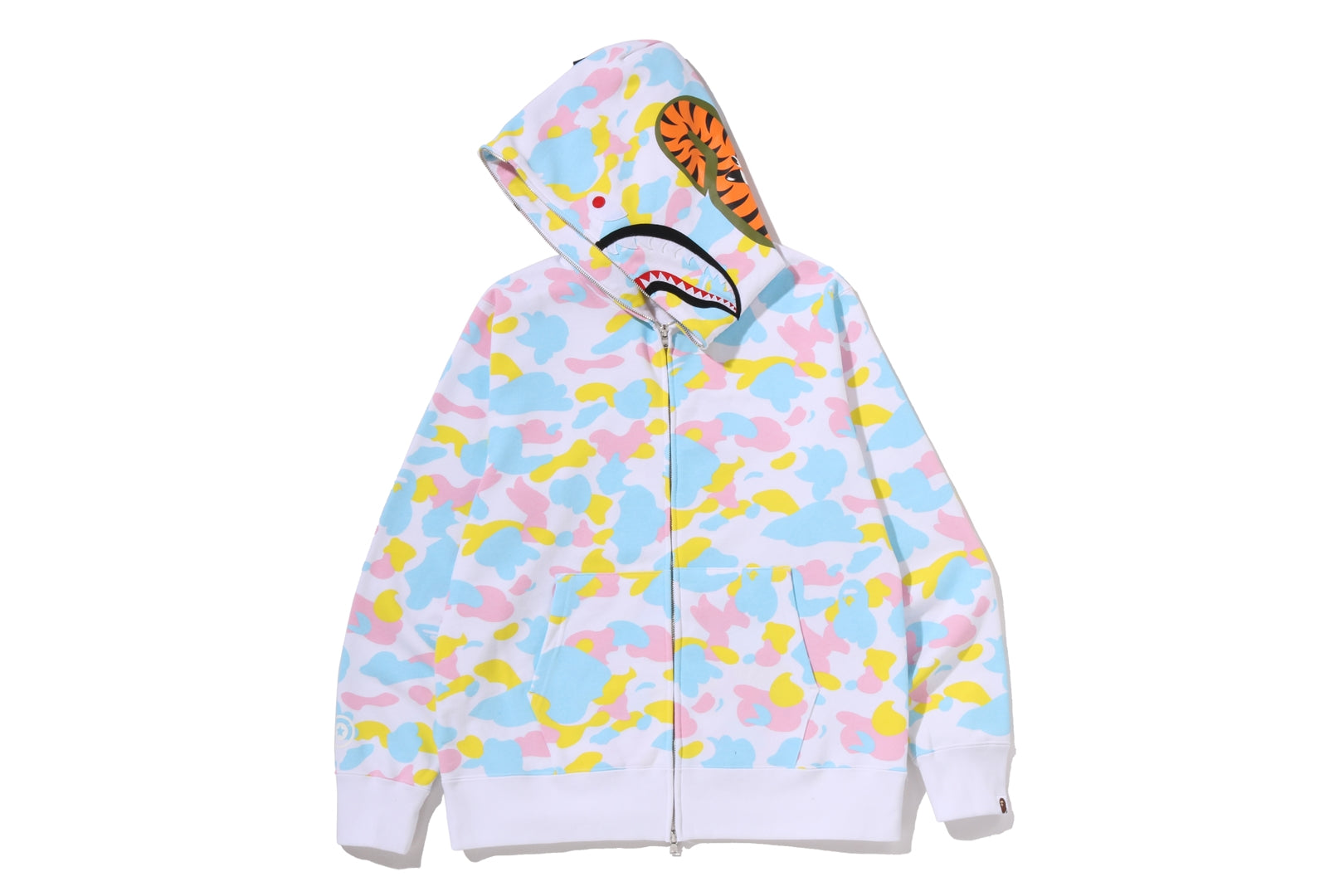 MULTI CAMO SHARK FULL ZIP HOODIE – eu.bape.com