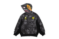 BAPE X CR7 LIFE ALL OVER PRINT LOGO RELAXED FIT SHARK HOODIE