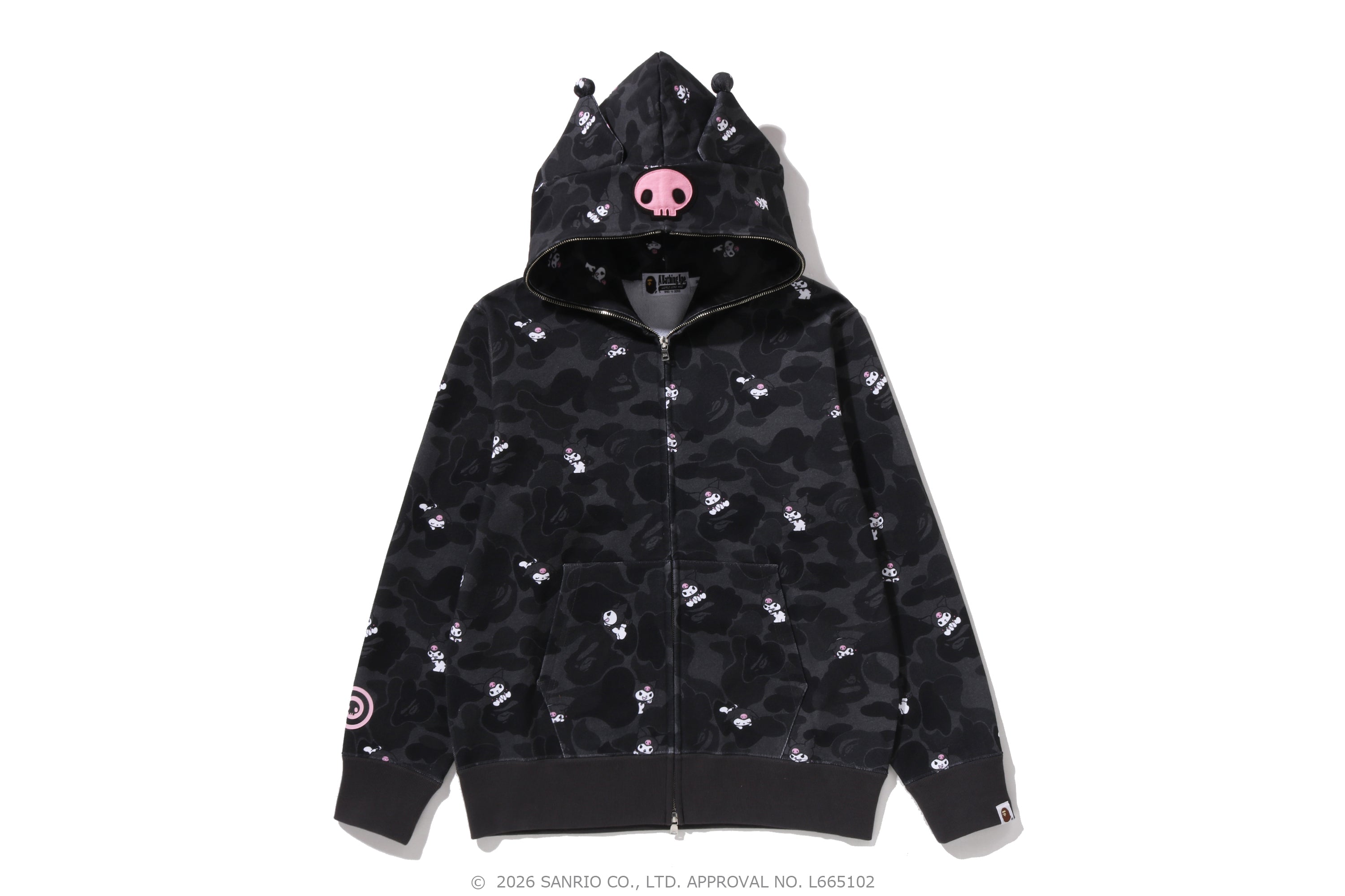BAPE X KUROMI CAMO FULL ZIP HOODIE LADIES – eu.bape.com