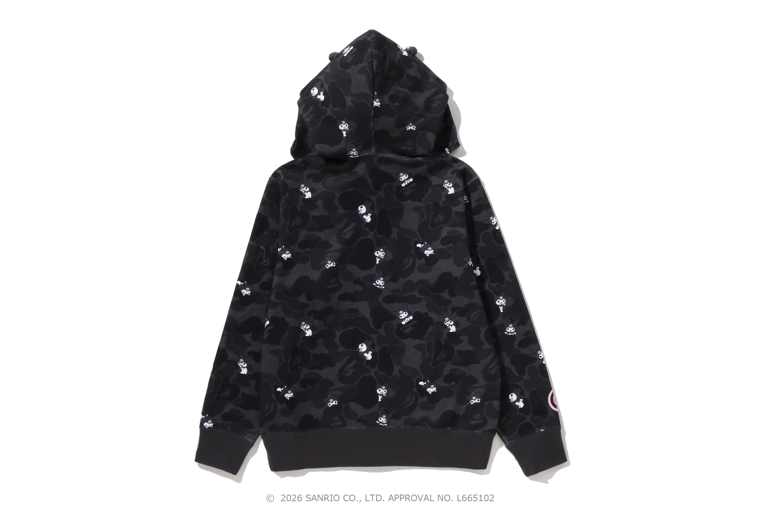 トップス Bape Kuromi Camo Full Zip Hoodie Sanrio BAPE X KUROMI 】CAMO FULL ZIP HOODIE | bape.com